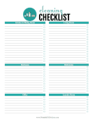 Cleaning Checklist